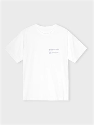 Moshi Moshi Mind Hverdagslinjer T-Shirt White/Light Blue